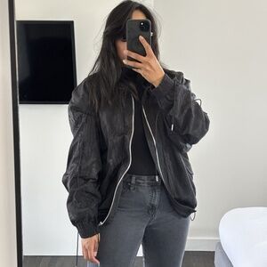 Dion Lee Jacket Bomber Style Oversized Black Women's Sz Medium - 6 US❤️